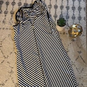 Guess Asymmetrical Stripe Maxi